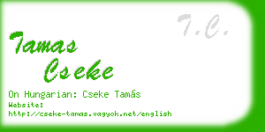 tamas cseke business card
